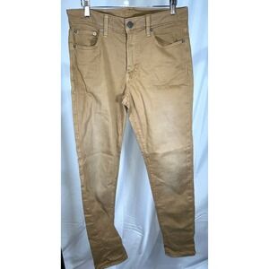 American Eagle Flex Slim Chino Pants Tan Khaki Stretch Casual Workwear 30x32